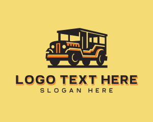 Cargo - Jeepney Transportation Vehicle logo design