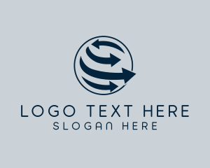 Sphere - Globe Logistics Firm logo design