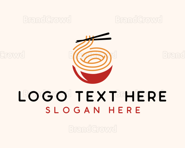 Asian Food Noodles Logo