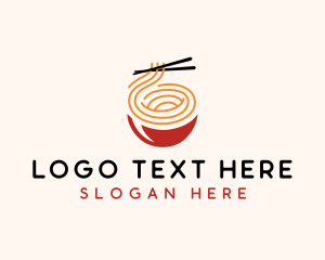 Food - Asian Food Noodles logo design