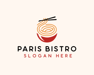 Asian Food Noodles logo design