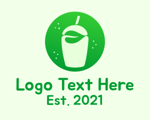 Organic Product - Leaf Juice Bar logo design