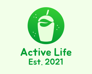 Organic Product - Leaf Juice Bar logo design