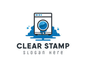 Cleaning Laundry Chore logo design