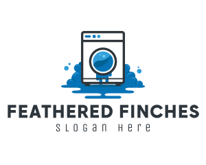 Cleaning Laundry Chore logo design