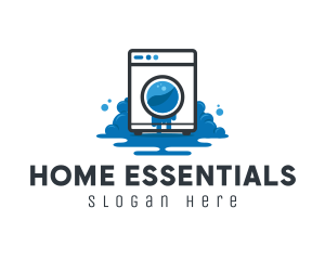 Household - Cleaning Laundry Chore logo design