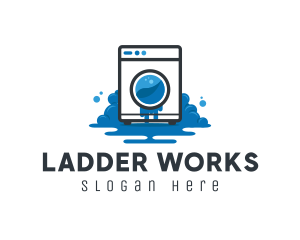 Cleaning Laundry Chore logo design