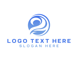 Modern - Water Wave Swirl logo design