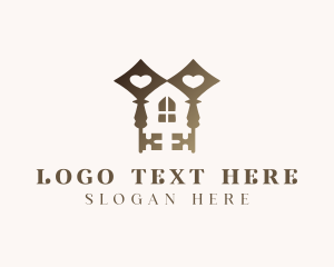 House - Residential Property Key logo design