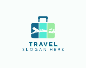 Tourist Briefcase Traveler logo design