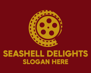 Seashell - Filmstrip Reel Shell logo design