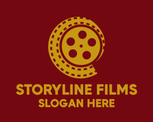 Documentary - Filmstrip Reel Shell logo design