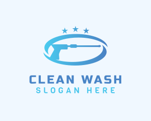 Washer - Gradient Pressure Washer logo design