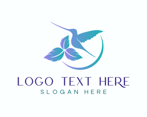 Fauna - Leaf Hummingbird Aviary logo design
