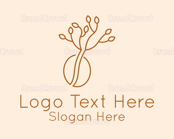 Minimalist Coffee Farmer Logo