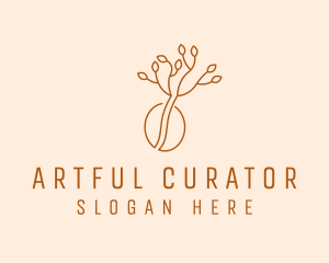 Minimalist Coffee Farmer  logo design