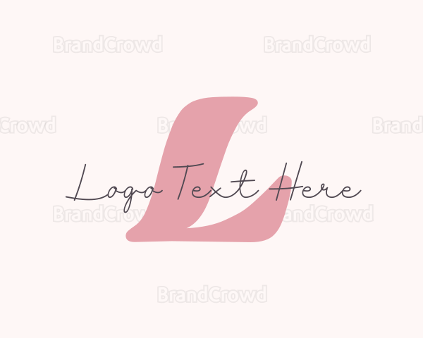 Stylish Feminine Brand Logo