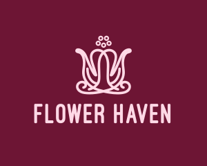 Feminine Flower Boutique logo design