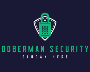 Security Lock Shield logo design