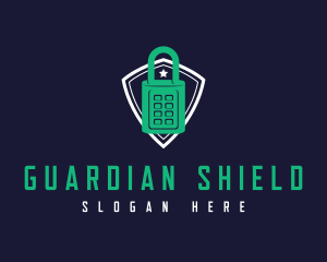 Security Lock Shield logo design