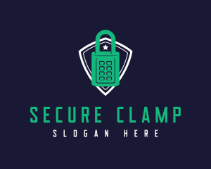 Security Lock Shield logo design