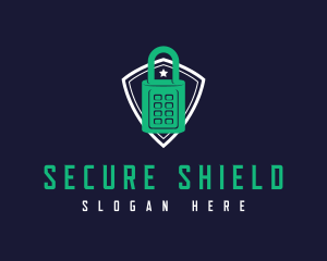 Security Lock Shield logo design