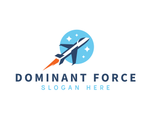 Fast Jet Plane Aerospace logo design