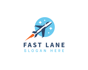 Fast Jet Plane logo design