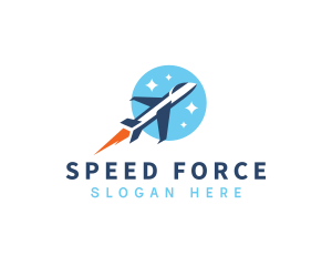 Fast Jet Plane Aerospace logo design