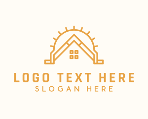 Roof Services - Golden Sun Roofing logo design