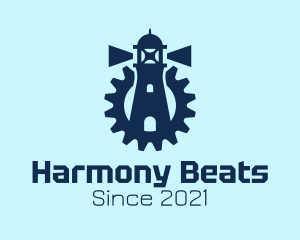 Beacon - Blue Lighthouse Gear logo design