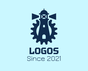 Navy - Blue Lighthouse Gear logo design