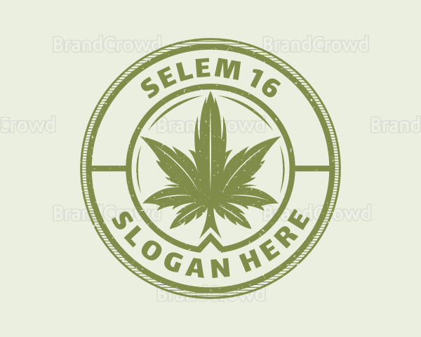 Medicinal Weed Leaf Logo