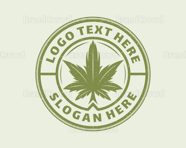 Medicinal Weed Leaf Logo