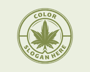 Medicinal Weed Leaf Logo