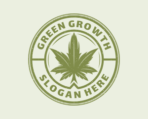 Medicinal Weed Leaf logo design