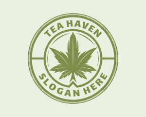 Medicinal Weed Leaf logo design