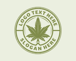 Medicinal Weed Leaf Logo