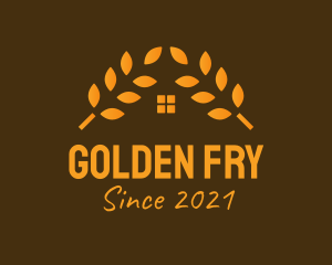 Golden Wheat House  logo design