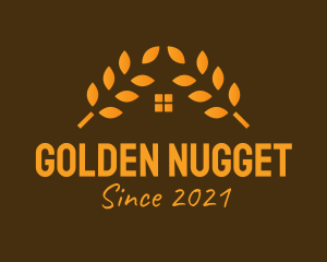 Golden Wheat House  logo design