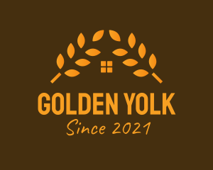 Golden Wheat House  logo design