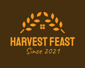 Golden Wheat House  logo design