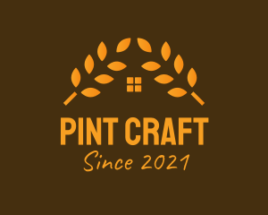 Pint - Golden Wheat House logo design