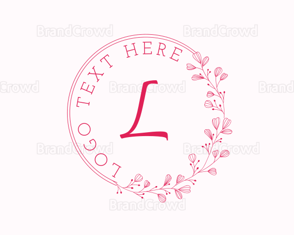 Eco Leaves Wreath Logo