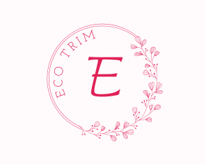 Eco Leaves Wreath logo design