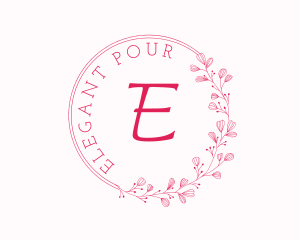 Eco Leaves Wreath logo design