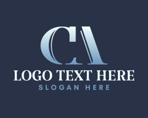 Monogram - Elegant Financial Business logo design