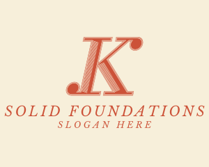 Media - Elegant Stylish Lifestyle Letter K logo design
