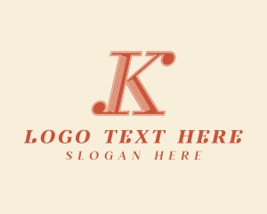 Interior Designer - Elegant Stylish Lifestyle Letter K logo design