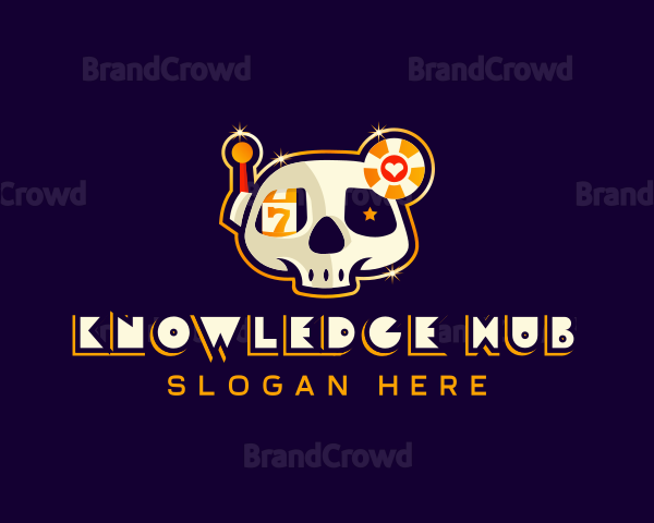 Skull Casino Gambling Logo